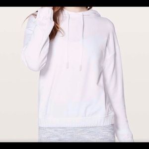 White Lululemon pullover open back
